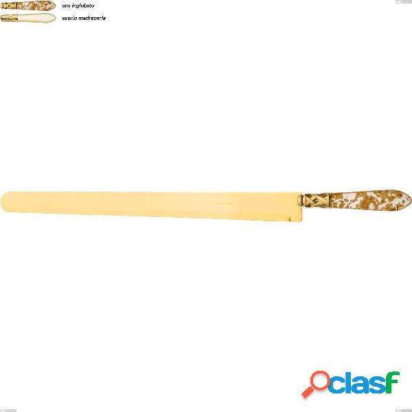 Coltello prosciuto Aladdin tutto oro bugatti, acciaio 18.10