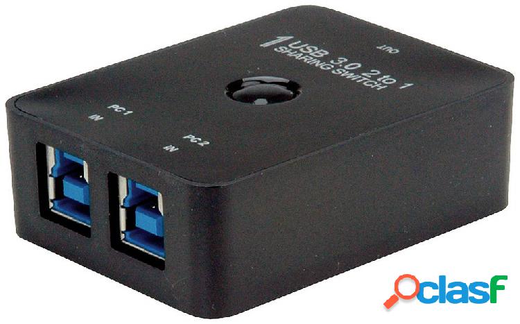 Commutatore USB 3.0 Value 3 Porte 14.99.2015 Nero