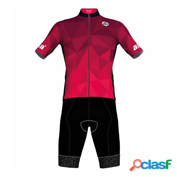 Completo Bici Alka (Colore: rosso-nero, Taglia: S)