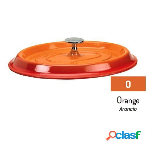Coperchio ovale in ghisa Arancio (per mini casseruola