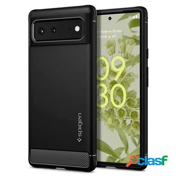 Cover Spigen Rugged Armor per Google Pixel 6 - Nero