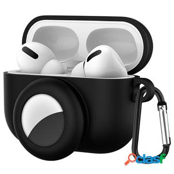 Cover in Silicone con Moschettone per AirPods Pro/AirTag -