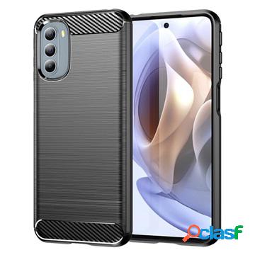 Cover in TPU Effetto Spazzolato per Motorola Moto G31/G41 -