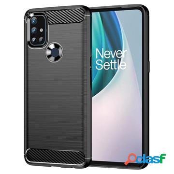 Cover in TPU Spazzolata per OnePlus Nord N10 5G - Fibra di