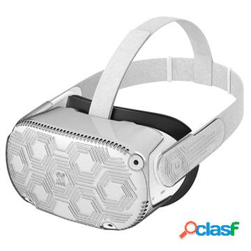 Custodia Antigraffio Honeycomb per Oculus Quest 2 - Chiara