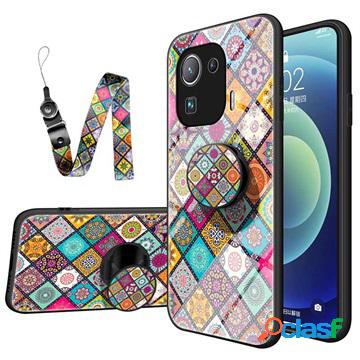 Custodia Ibrida Checkered Pattern per Xiaomi Mi 11 Pro -