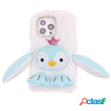Custodia Ibrida Fluffy Plush per iPhone 13 Pro Max -