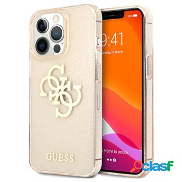 Custodia Ibrida Guess Glitter 4G Big Logo per iPhone 13 Pro