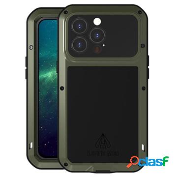 Custodia Ibrida Love Mei Powerful per iPhone 13 Pro - Verde