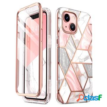 Custodia Ibrida Supcase Cosmo per iPhone 13 - Marmo Rosa