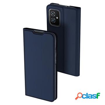 Custodia a Flip Dux Ducis Skin Pro per Asus Zenfone 8 - Blu