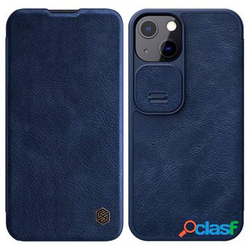 Custodia a Flip Nillkin Qin Pro per iPhone 13 - Blu