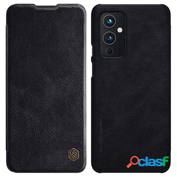 Custodia a Flip Nillkin Qin per OnePlus 9 - Nera