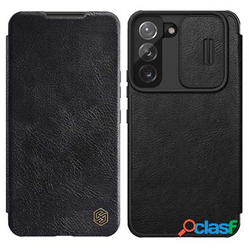 Custodia a Flip Nillkin Qin per Samsung Galaxy S22 5G - Nera