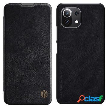 Custodia a Flip Nillkin Qin per Xiaomi Mi 11 Lite 5G - Nera