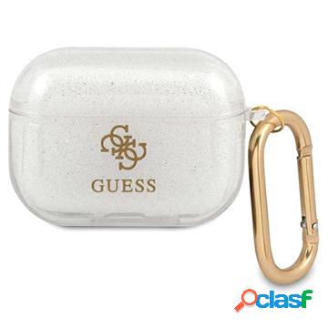 Custodia in TPU Guess 4G Glitter Collection per AirPods Pro