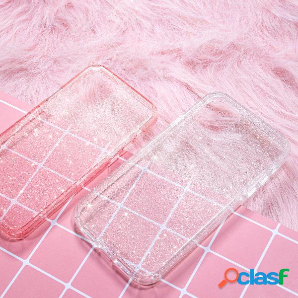Custodia protettiva lucida antirumore trasparente Soft TPU +
