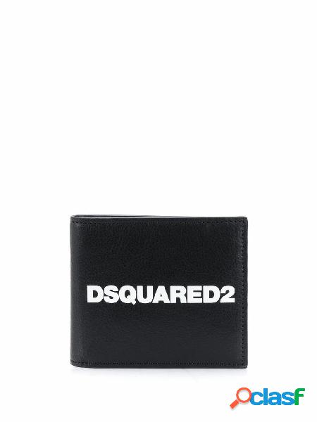 DSQUARED2 PORTAFOGLIO UOMO WAM001512903257M063 PELLE NERO