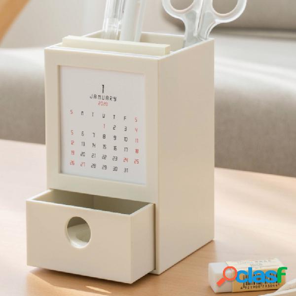Desktop Organizzatore Portapenne multifunzione con diario