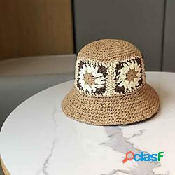 Di tendenza Vimini berretto con Floreale 1 pc Matrimonio
