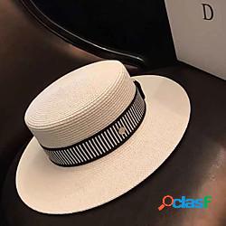 Di tendenza Vimini berretto con Nastri 1 pc Matrimonio