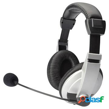 Digitus DA-12201 Stereo Multimedia Headset - Silver / Black