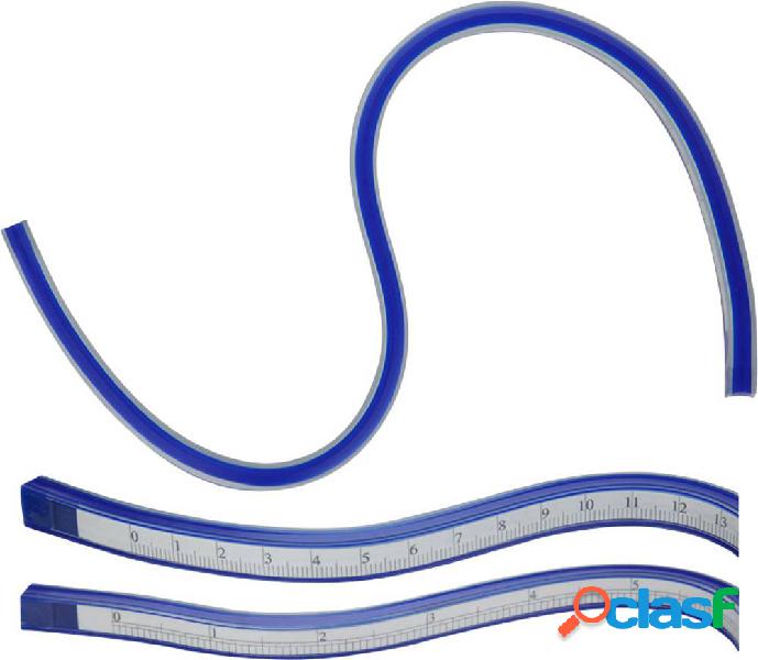 Donau Elektronik MLK60 Righello per curve Plastica, Acciaio