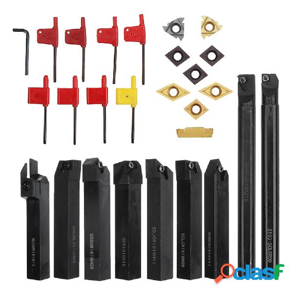 Drillpro Set di portautensili per tornio da barra per tornio