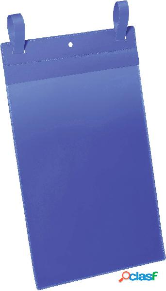 Durable 175007 Tasca trasparente portadocumenti Blu scuro (L