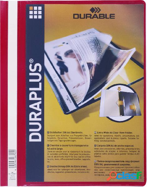 Durable Cartellina con fermaglio 257903 Rosso DIN A4 1 pz.