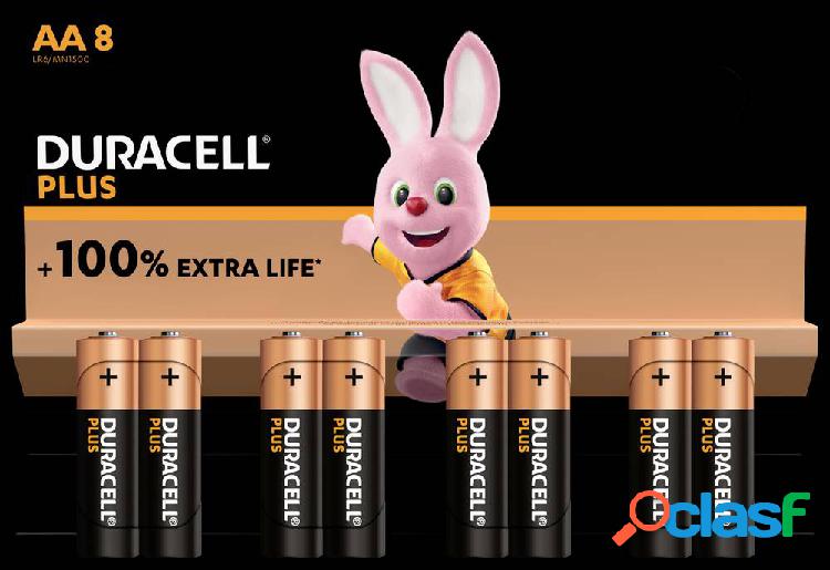 Duracell Plus-AA K8 Batteria Stilo (AA) Alcalina/manganese