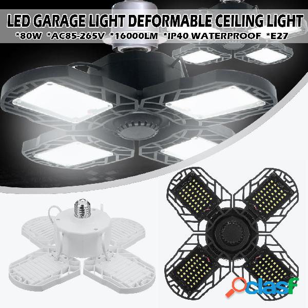 E27 80W LED Luci da garage Deformable Garage Plafoniera LED