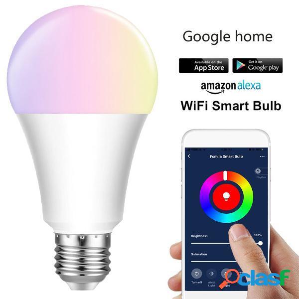 E27 E26 B22 RGBW Smart luce a led Lampadina 7W WiFi IOS