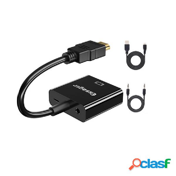 ESSAGER Convertitore adattatore audio da 3,5 mm per micro