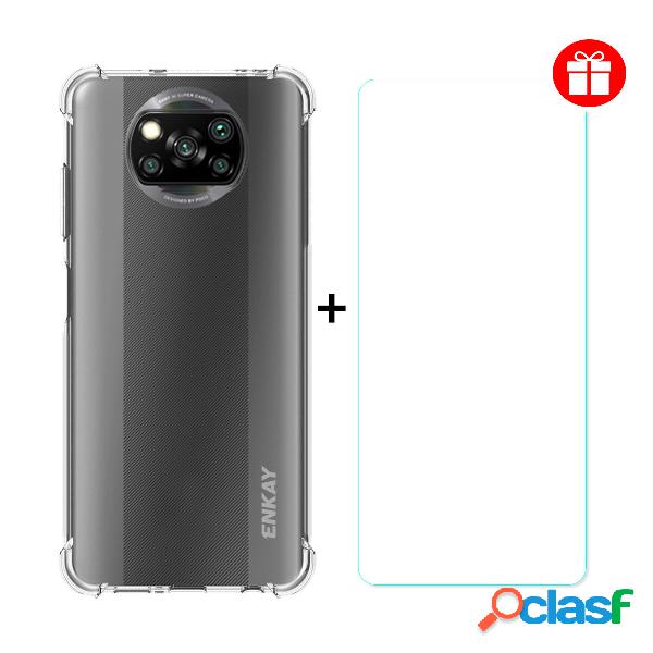 Enkay 2-in-1 per POCO X3 Accessori con airbag Custodia