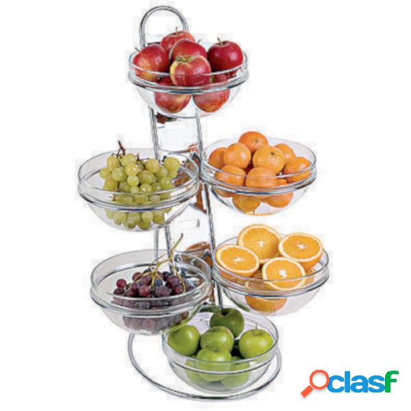 Espositore Buffet Scala 4 Piani Cromato, peso 12,06 kg