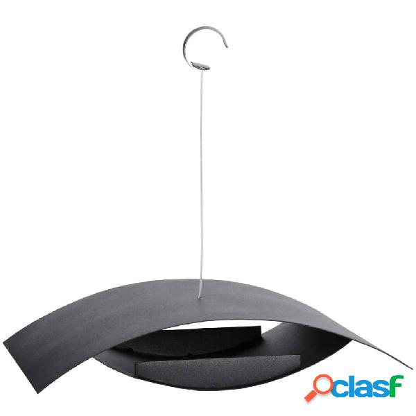 Esschert Design Postazione con Mangiatoia per Uccelli Nera S
