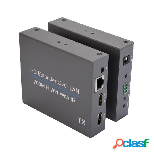 Extender NK-E200IR HD su LAN 200M H.264 con trasmissione del