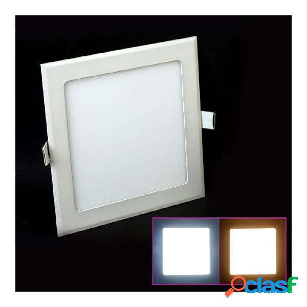 FARETTO LED 18W ULTRA SLIM QUADRATO INCASSO A MOLLA CON LED