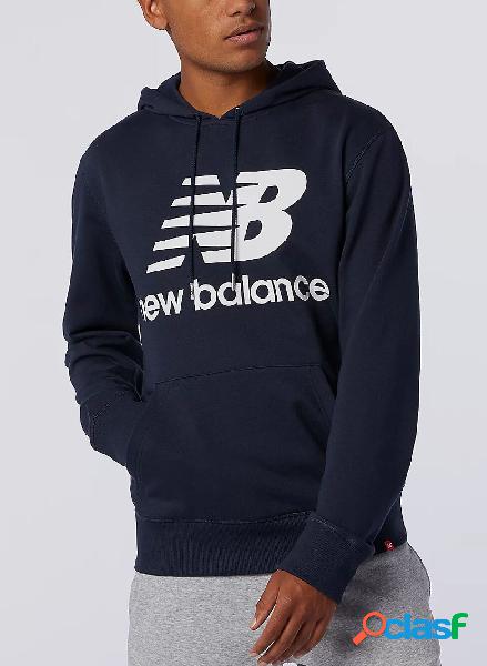 FELPA ESSENTIALS CON CAPPUCCIO E LOGO