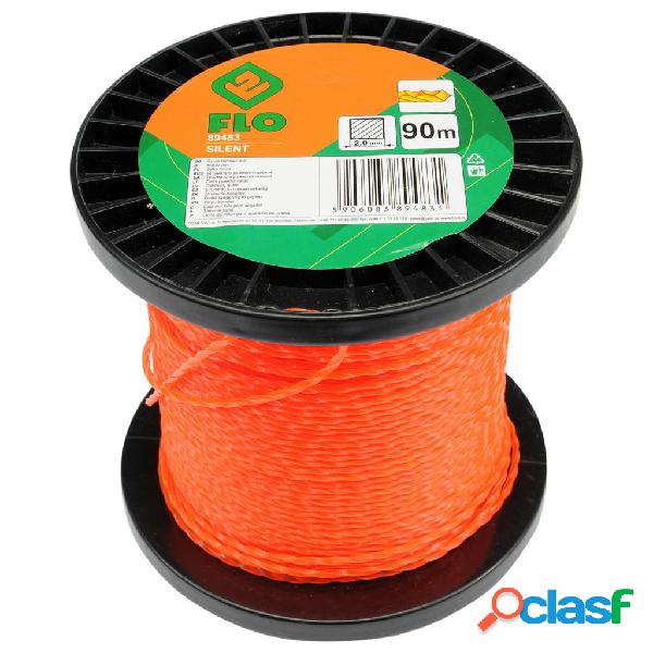 FLO Filo Tagliaerba Silent 2 mm 90 m Arancione