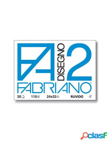 Fabriano - Blocco Fabriano F2 24x33 Ruvido 20 Fogli Cf.10