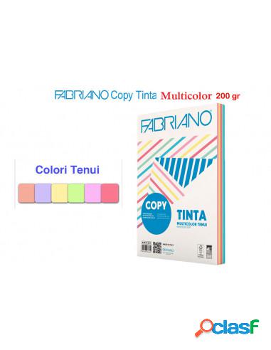 Fabriano - Risma Cartoncino Copytinta Multicolor 200gr A4