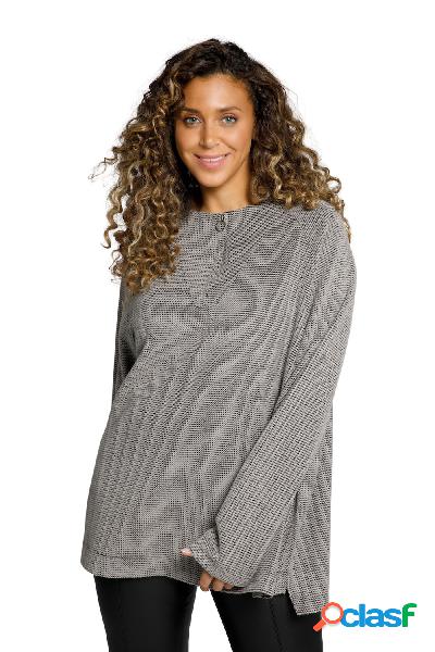 Felpa con raglan, Donna, Grigio, Taglia: 48/50, Fibre