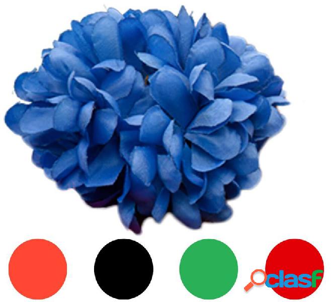 Fiore per capelli con clip in vari colori