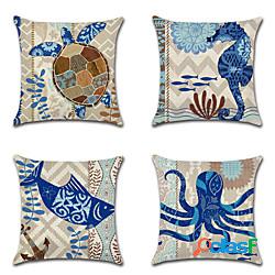 Fodera per cuscino da 4 pezzi, cuscino decorativo in finto