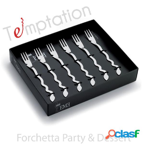 Forchettine party 6 pezzi Temptation in acciaio inox 1810