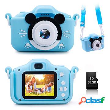 Fotocamera digitale per bambini con scheda di memoria da 32