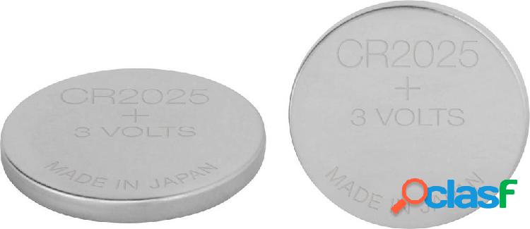 GP Batteries GPCR2025 Batteria a bottone CR 2025 Litio 3 V 2