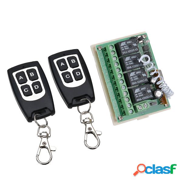 Geekcreit® 12V 4CH Canale 433Mhz Wireless Controllo a